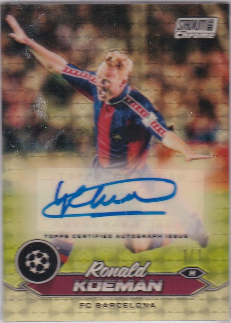 Ronald Koeman - Stadium Club Chrome UEFA Autograph #CA-RK
