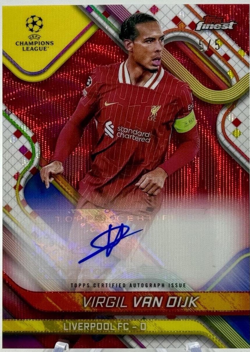 Virgil van Dijk - Finest UEFA Autograph #BA-VV