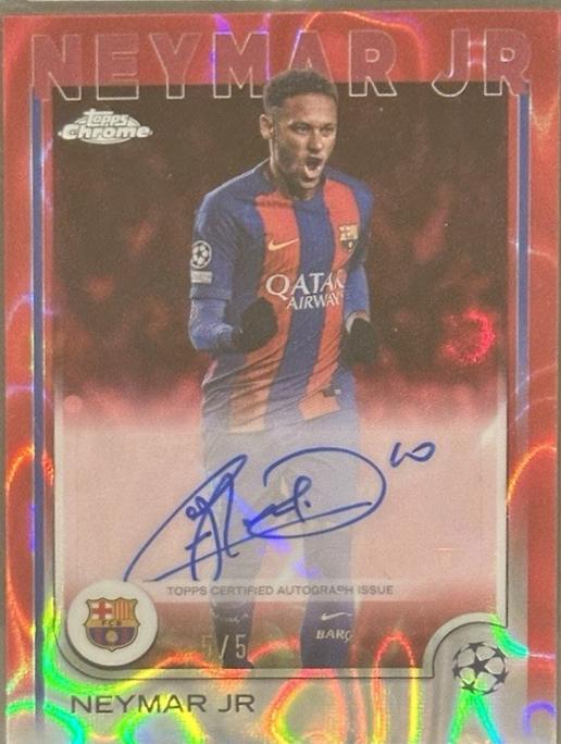 Neymar Jr - Chrome UEFA Autograph #CA-NE