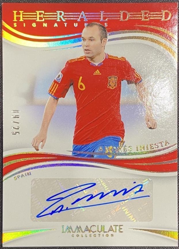 Andres Iniesta - Immaculate Heralded Signature #37