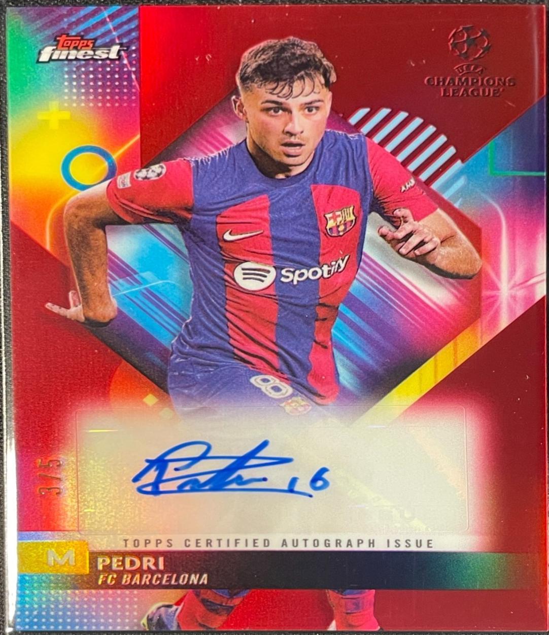 Pedri - Finest UEFA Club Autograph #A-PI