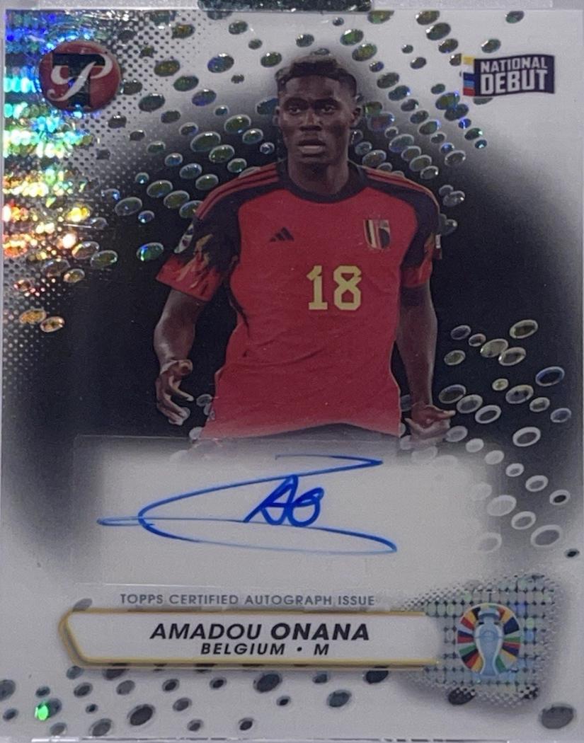 Amadou Onana - Pristine Road to Euro 2024 Autograph #PA-AO