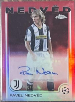 Pavel Nedved - Chrome UEFA Autograph #CA-PN