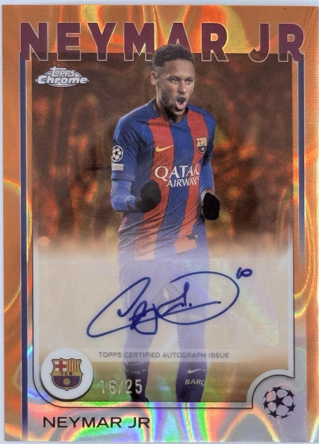 Neymar Jr - Chrome UEFA Autograph #CA-NE
