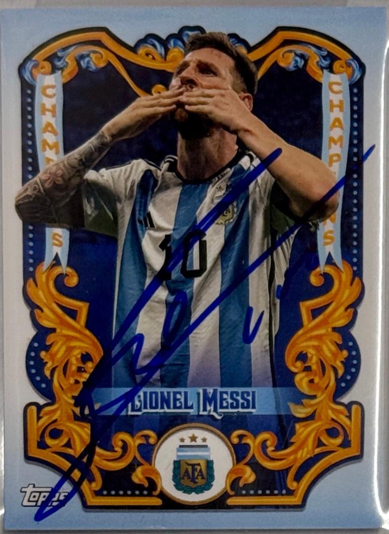 Lionel Messi - Argentina Fileteado Champions Autograph #CH-9