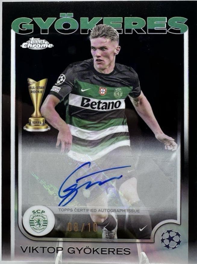 Viktor Gyokeres - Chrome UEFA Autograph #CA-VG