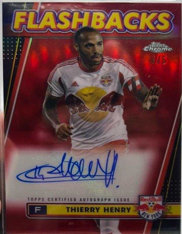 Thierry Henry - Chrome MLS Flashbacks Autograph #FA-TH