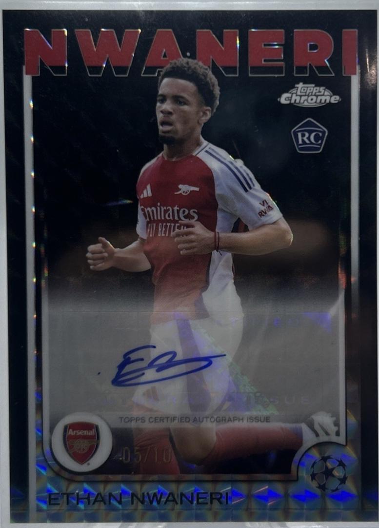 Ethan Nwaneri - Chrome UEFA Autograph #CA-EN