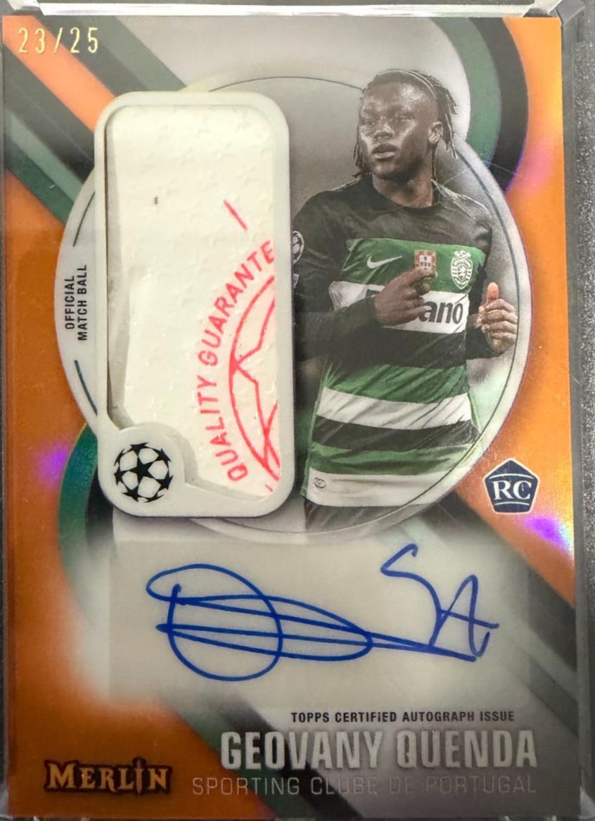 Geovany Quenda - Merlin UEFA Match Ball Signature #MBS-GQ
