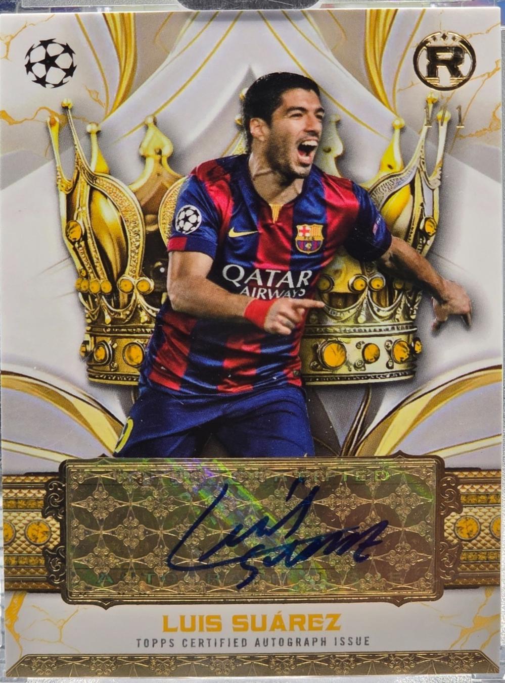 Luis Suarez - Reverence UEFA Crowned Legend Autograph #CLA-LS