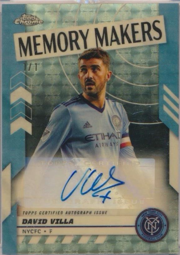 David Villa - Chrome MLS Memory Makers Autograph #MMA-DV
