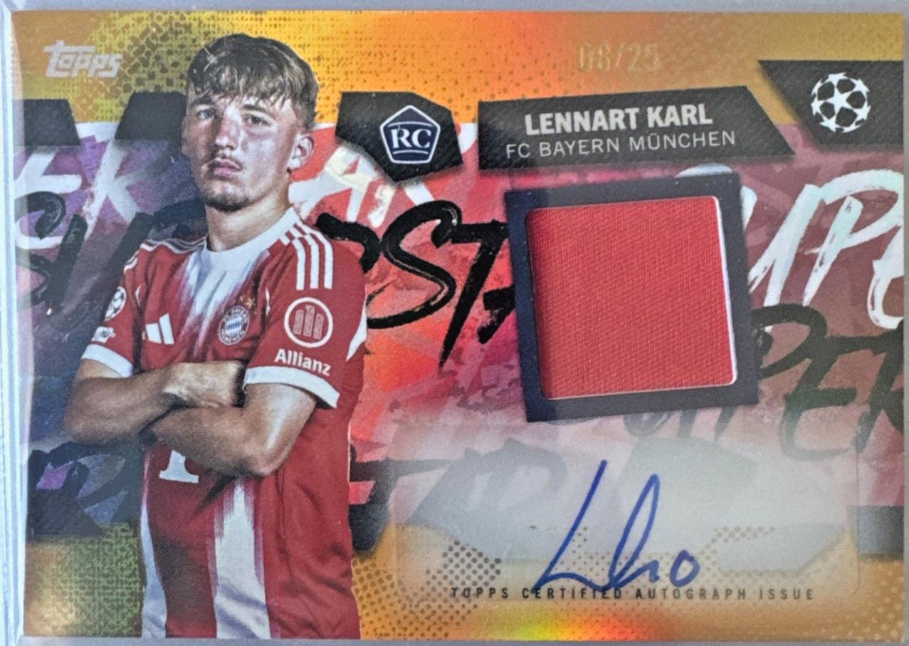 Lennart Karl - UEFA Superstar Autographed Relic #TSAR-LK
