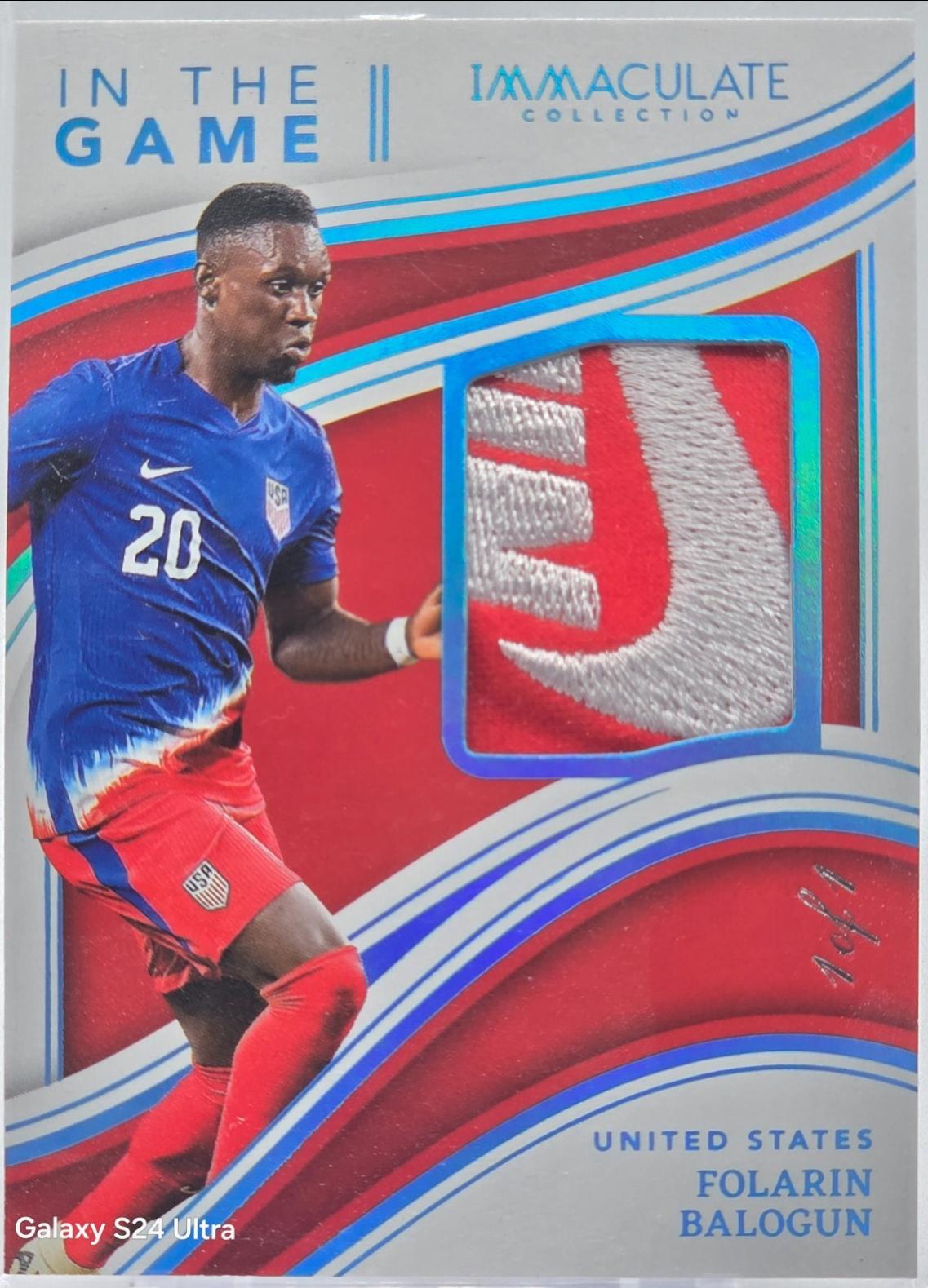 Folarin Balogun - Immaculate In the Game Patch #IG-FB