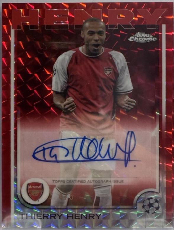 Thierry Henry - Chrome UEFA Autograph #CA-TH