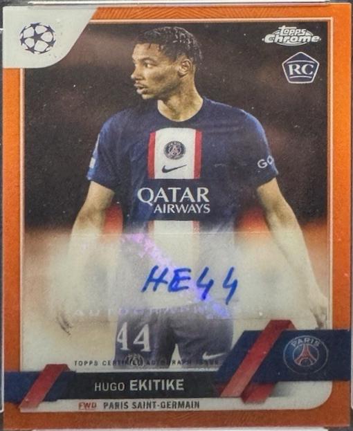 Hugo Ekitike - Chrome UEFA Club Competitions Autographs #CA-HE