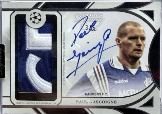 Paul Gascoigne - Dynasty UEFA Autograph Patch #APL-PG1