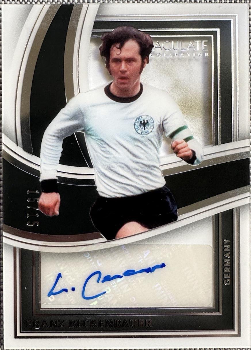 Franz Beckenbauer - Immaculate Shadowbox Signature #SS-FB