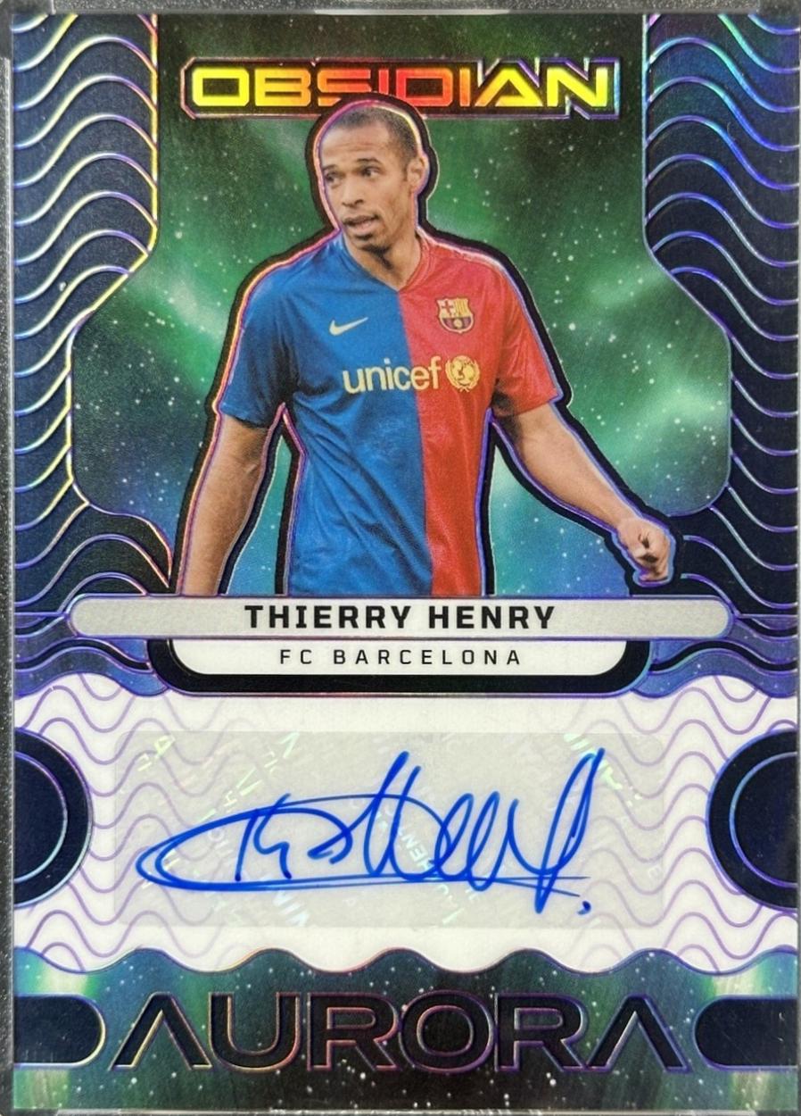 Thierry Henry - Obsidian Aurora Autograph #AA-TH