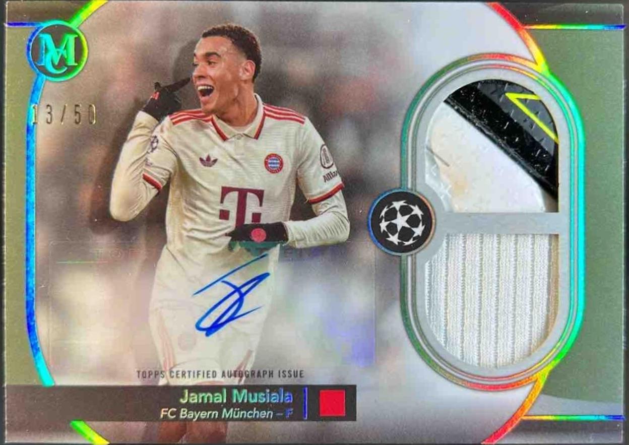 Jamal Musiala - Museum UEFA Hat Trick Autographed Relics #HAT-JM