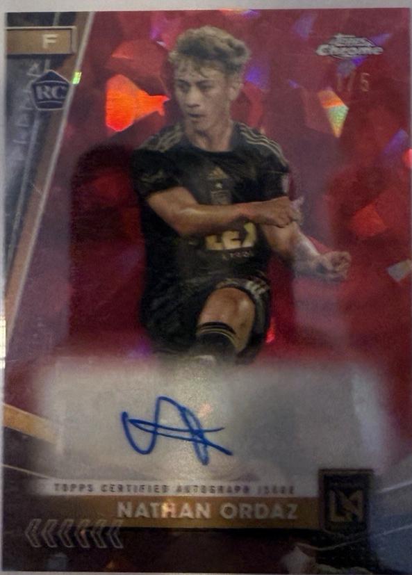 Nathan Ordaz - Chrome Sapphire MLS Autograph #SA-NO