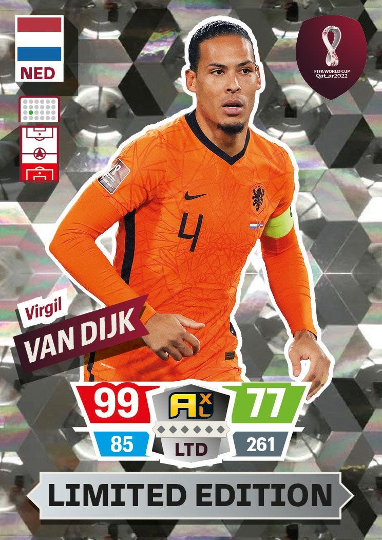 Virgil van Dijk - Adrenalyn XL FIFA World Cup #565