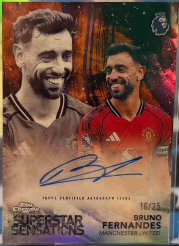 Bruno Fernandes - Chrome Premier League Superstar Sensations Autograph #SUP-BF