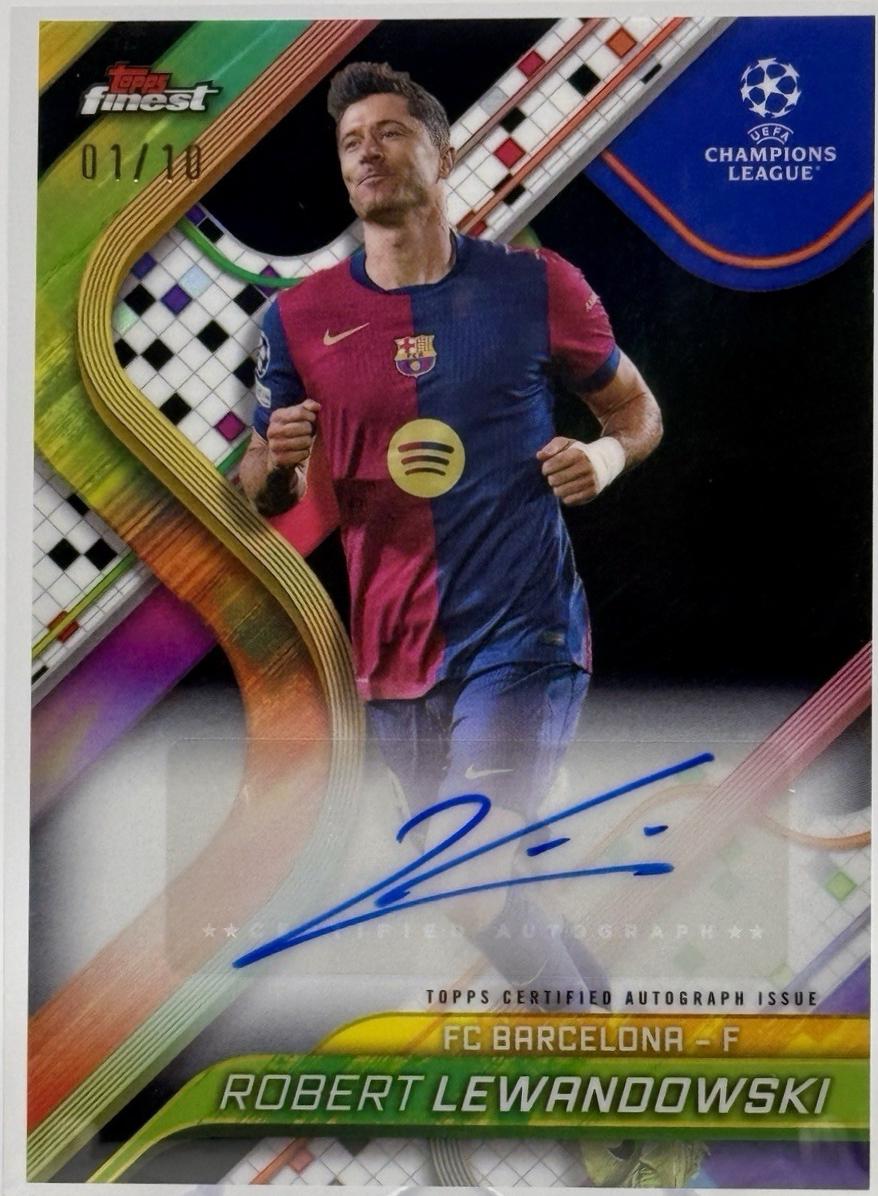 Robert Lewandowski - Finest UEFA Autograph #BA-LW