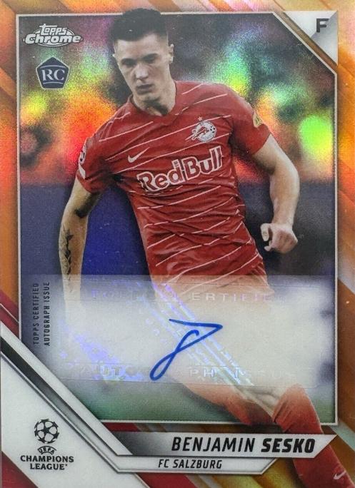 Benjamin Sesko - Chrome UEFA Champions League Autographs #CA-BE
