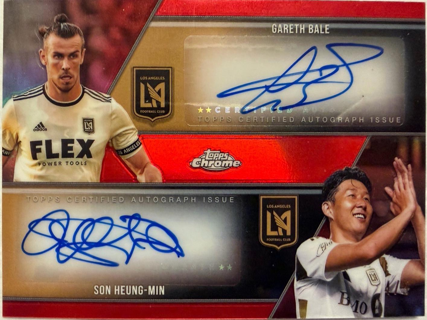 Son Heung-Min / Gareth Bale - Chrome MLS Dual Autograph #DA-BS