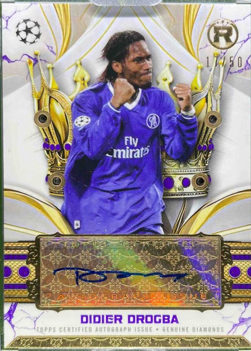 Didier Drogba - Reverence UEFA Crowned Legend Autographed Jewel Relic #CLAR-DD