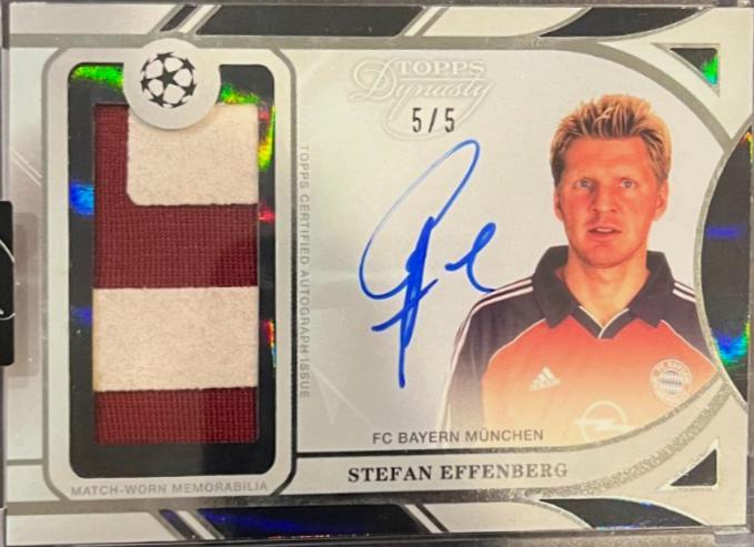 Stefan Effenberg - Dynasty UEFA Autograph Patch #APL-SE6