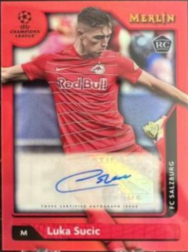 Luka Sucic - Merlin Chrome UEFA Autographs #A-LS