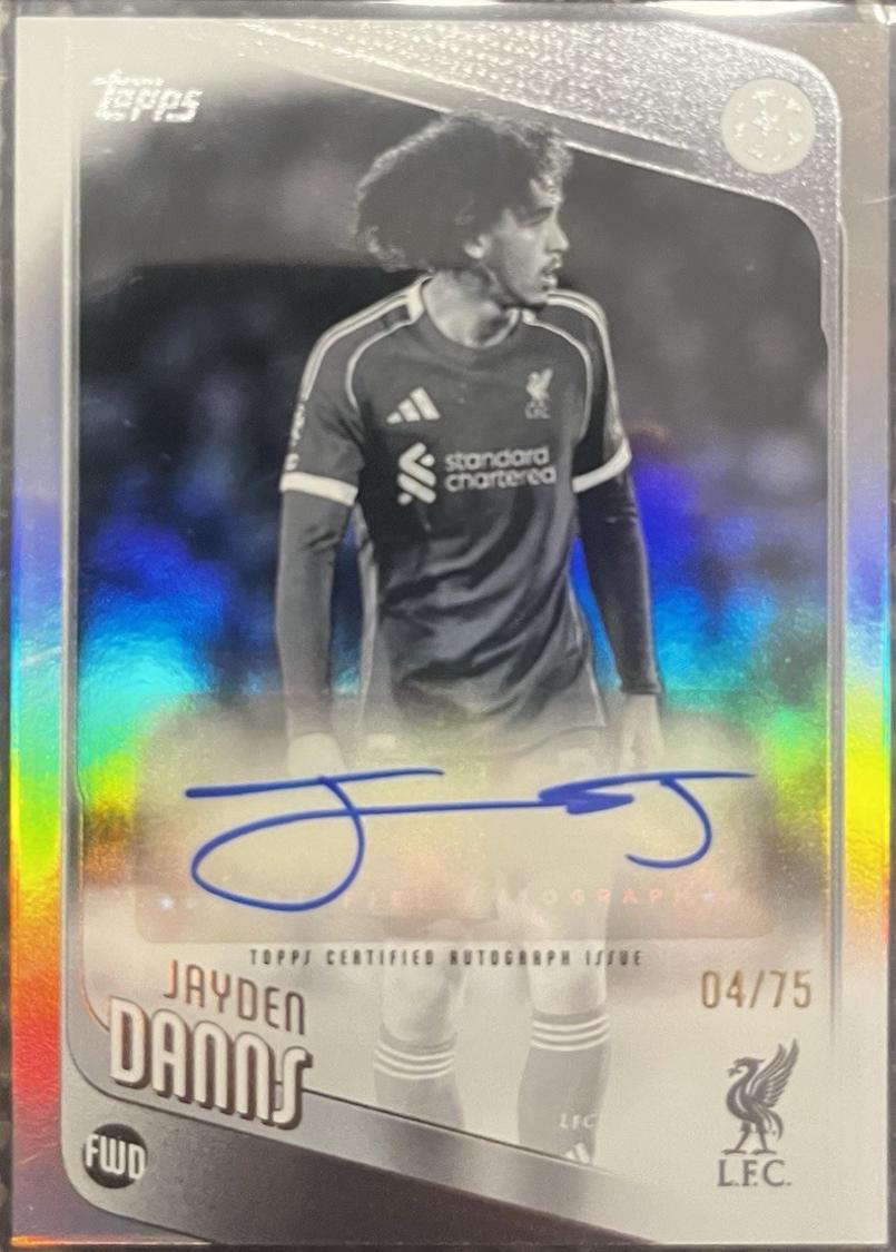 Jayden Danns - UEFA Autograph #BA-JD