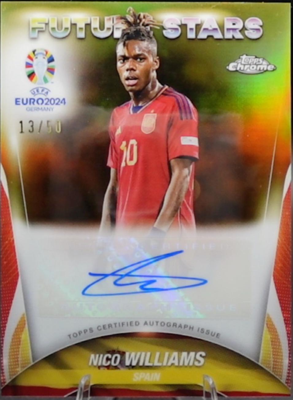 Nico Williams - Chrome UEFA Euro Future Stars Autograph #FSA-NW