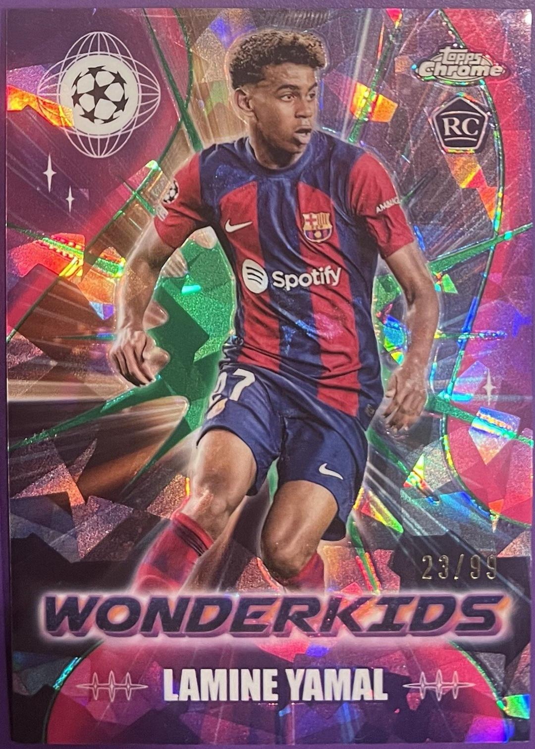 Lamine Yamal - Chrome Sapphire UEFA Club Wonderkids #WK-3