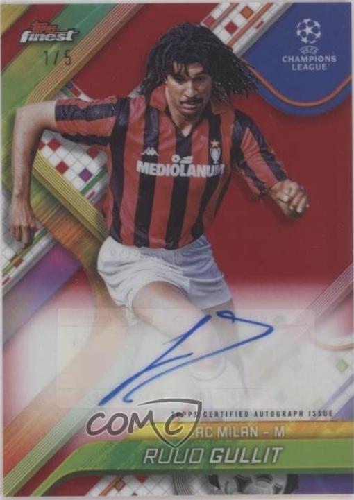 Ruud Gullit - Finest UEFA Autograph #BA-RG