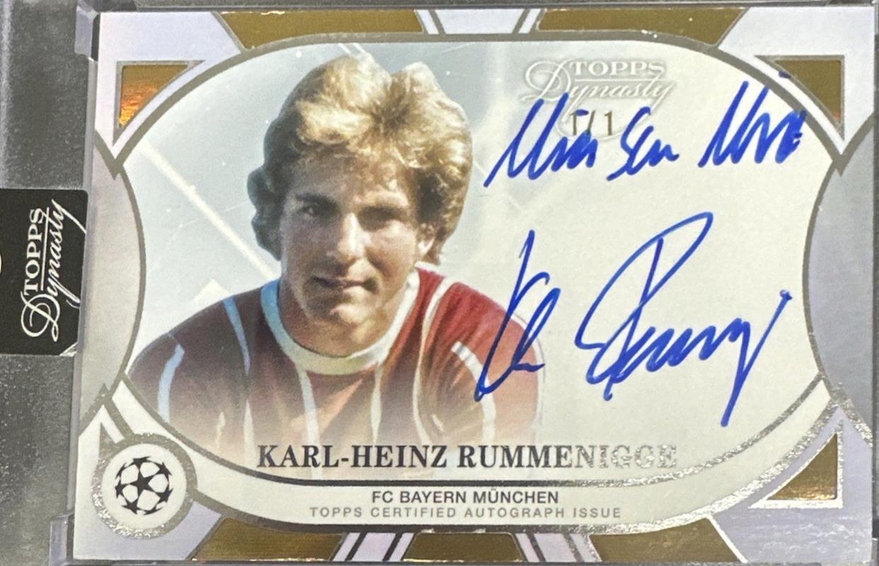 Karl-Heinz Rummenigge - Dynasty UEFA Autograph #DAL-KR3