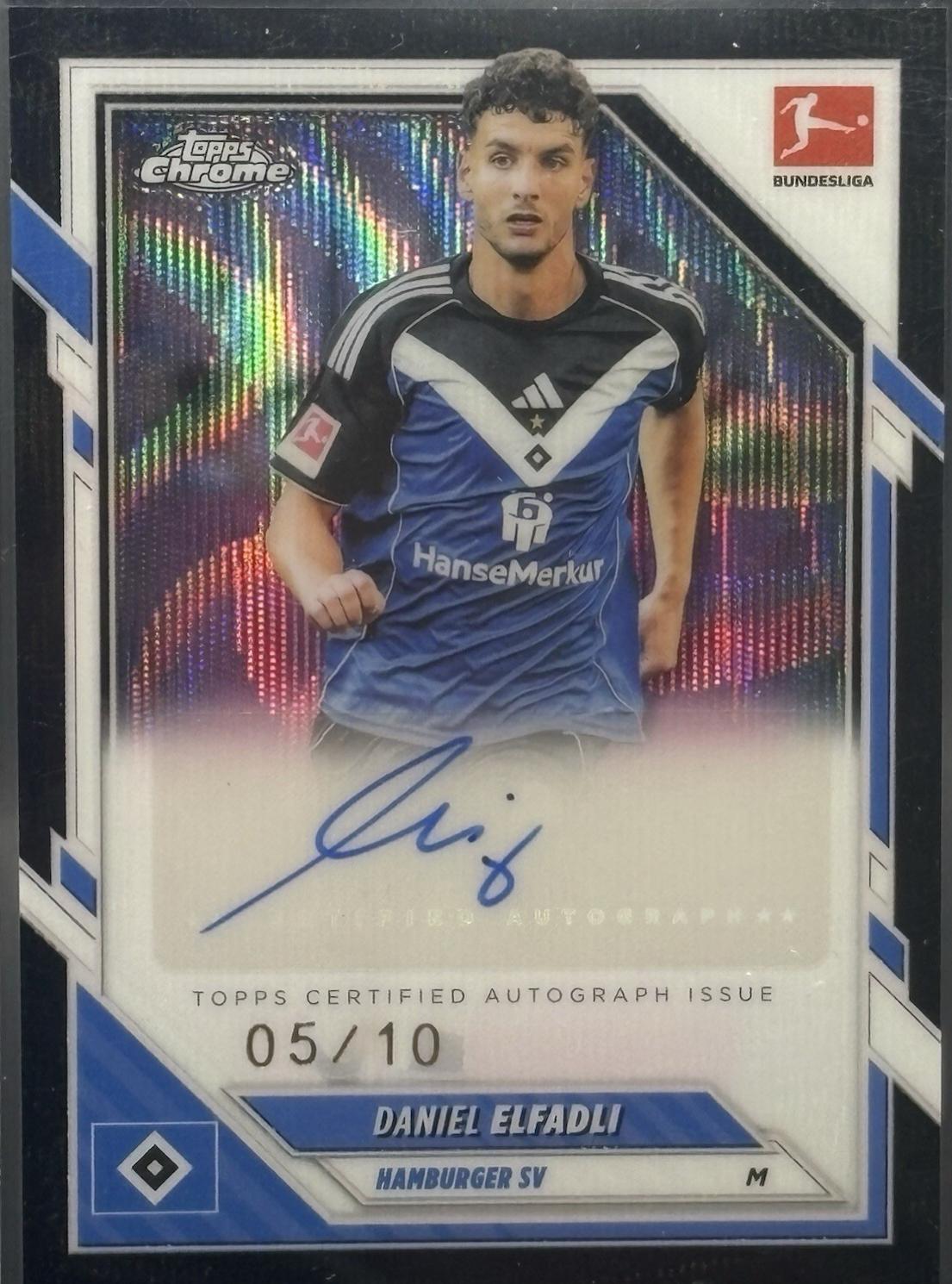 Daniel Elfadli - Chrome Bundesliga Autograph #BA-DE