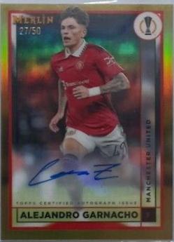 Alejandro Garnacho - Merlin Chrome UEFA Club Competitions Autographs #AC-AG