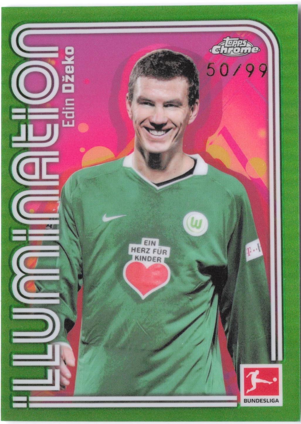 Edin Dzeko - Chrome Bundesliga Illumination #ILU-2