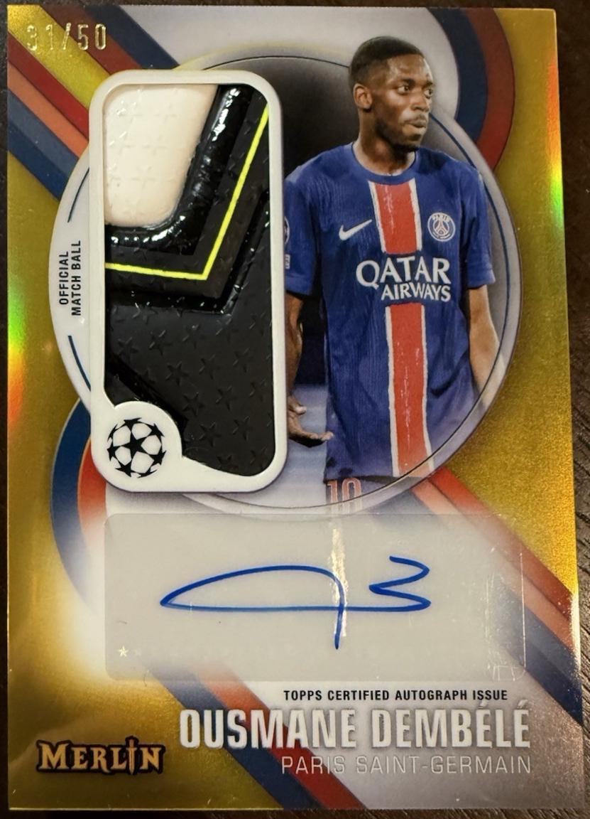 Ousmane Dembele - Merlin UEFA Match Ball Signature #MBS-OD