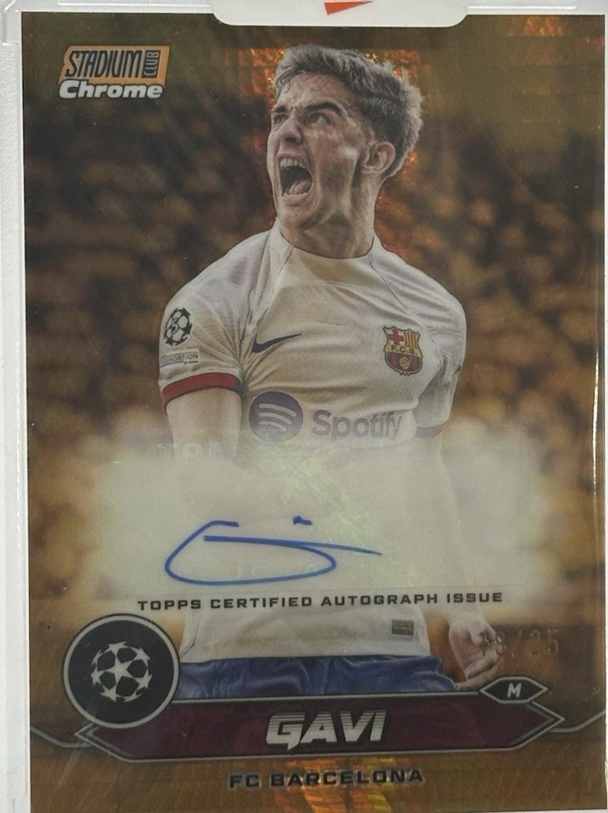 Gavi - Stadium Club Chrome UEFA Autograph #CA-GAV