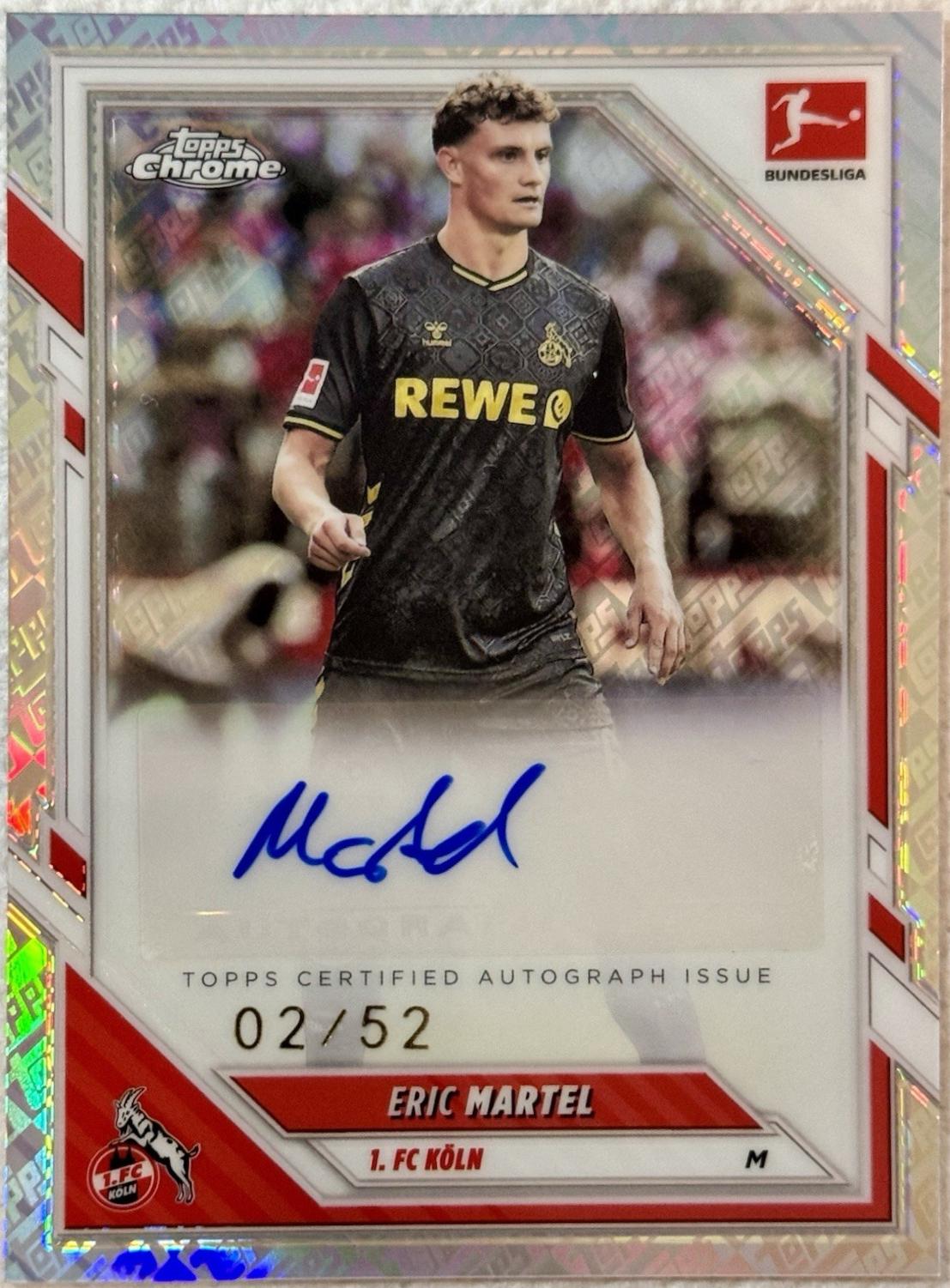 Eric Martel - Chrome Bundesliga Autograph #BA-EM