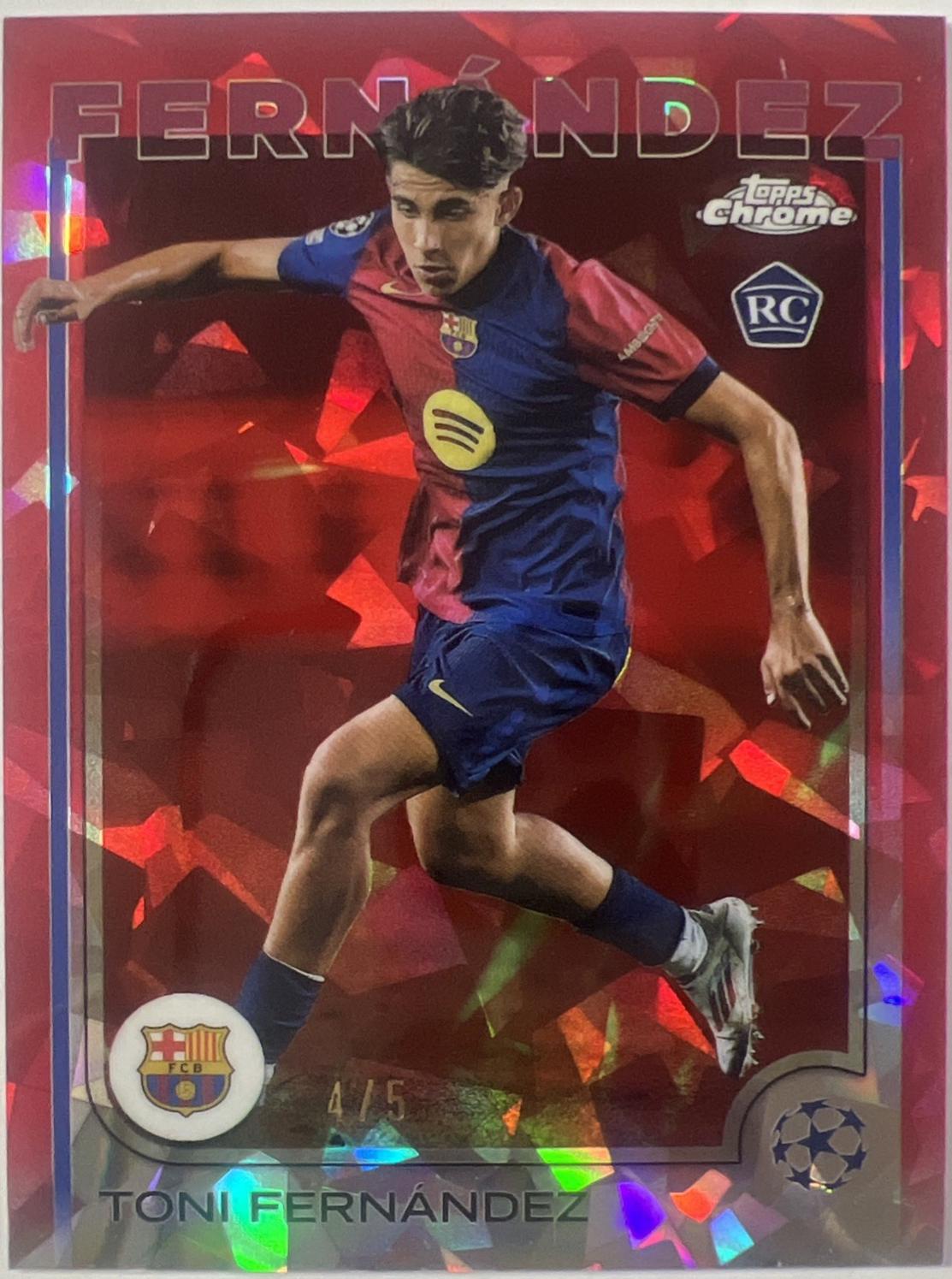 Toni Fernandez - Chrome UEFA #85