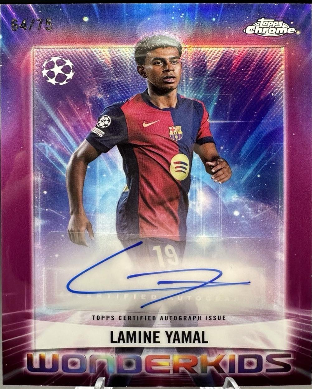 Lamine Yamal - Chrome UEFA Wonderkids Autograph #WKA-LY