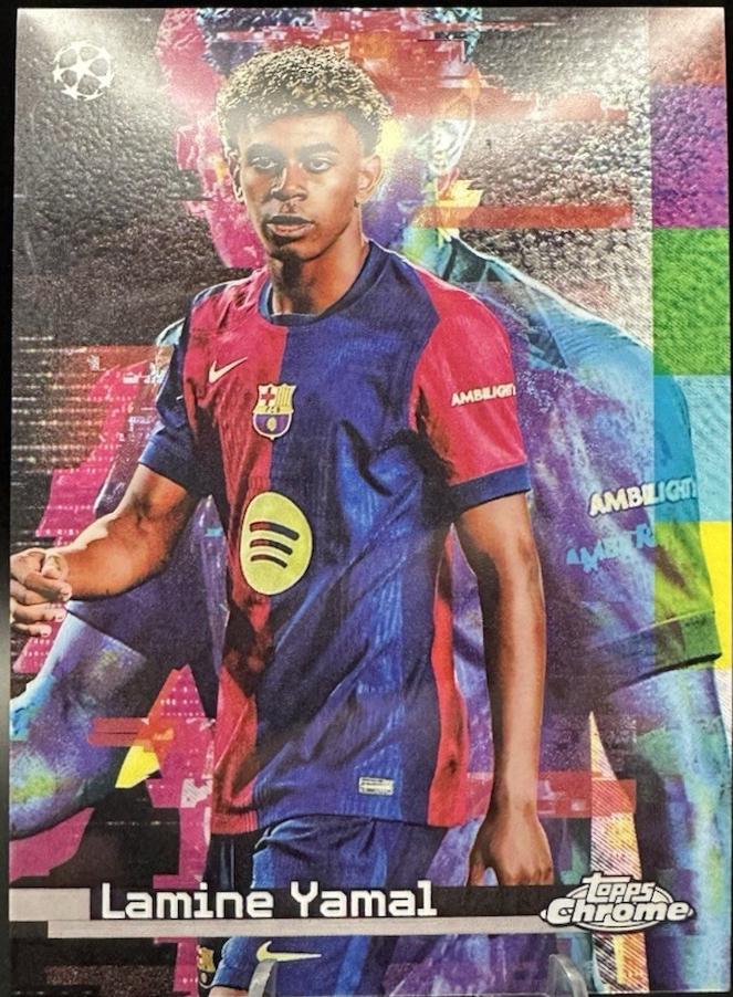Lamine Yamal - Chrome UEFA White Noise #WN-5
