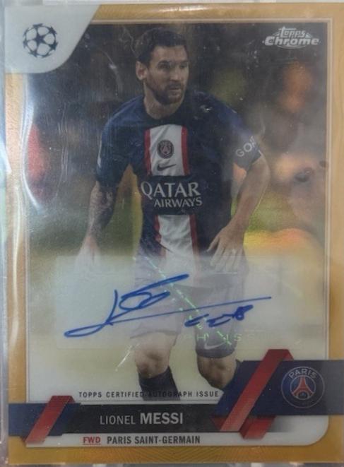 Lionel Messi - Chrome UEFA Club Competitions Autographs #CA-LM