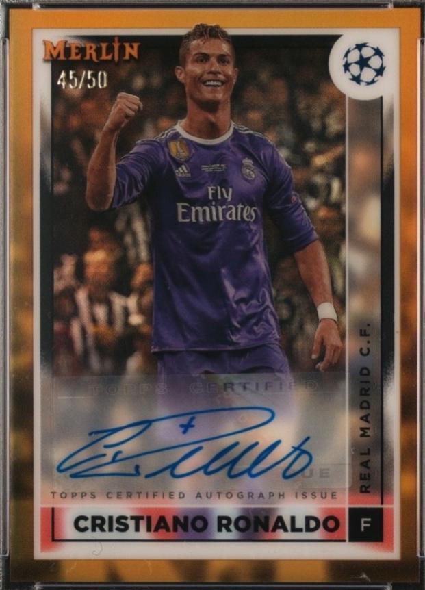 Cristiano Ronaldo - Merlin Chrome UEFA Club Competitions Autographs #AC-CR