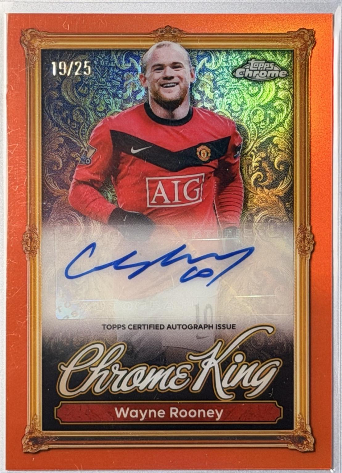 Wayne Rooney - Premier League Chrome King Autograph #CKA-WR