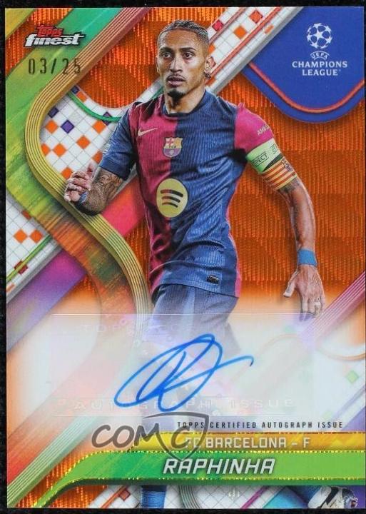 Raphinha - Finest UEFA Autograph #BA-PH